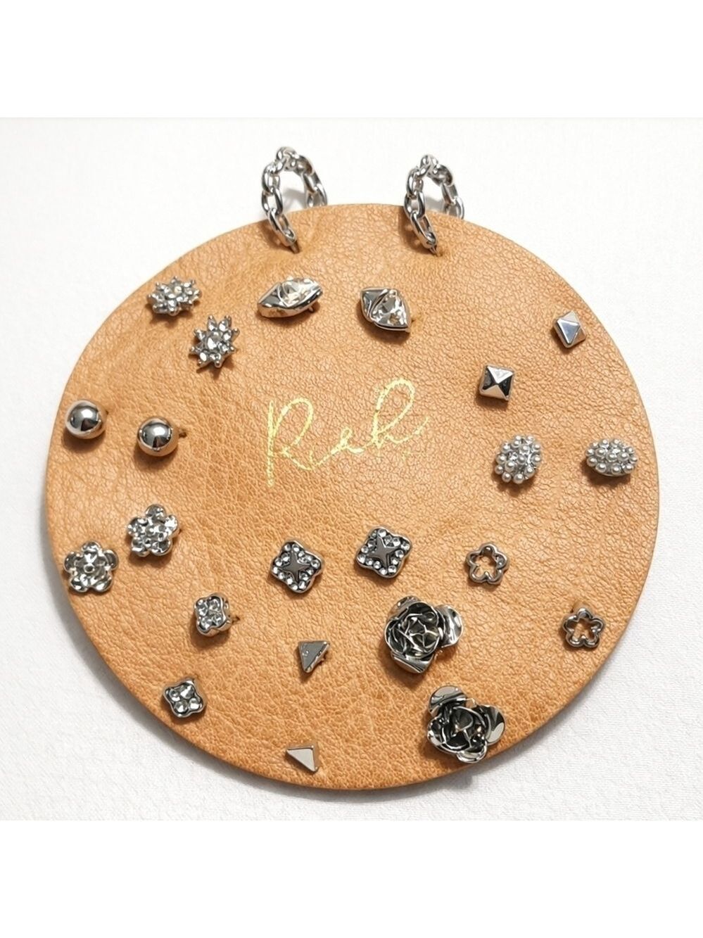Silver Tone Stud Earrings Set | Floral Star Pearl Geometric Bundle - New